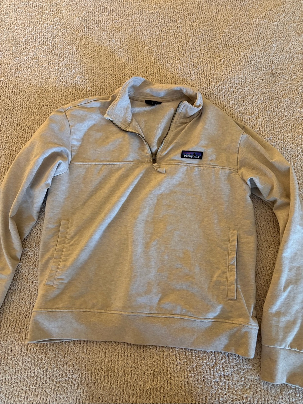 Patagonia Women’s Quarter-Zip Pullover Sweatshirt - Beige